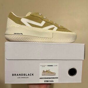 NIB Brandblack Green and Cream Sneakers